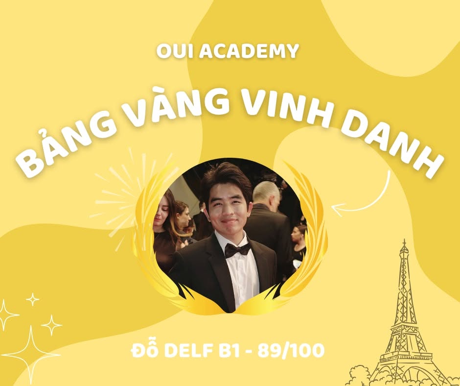 Tan Quang - Bảng vàng vinh danh Oui Academy